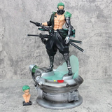 Roronoa Zoro Cyberpunk Anime Action Figure 42cm – One Piece LED Premium PVC Statue