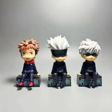 Jujutsu Kaisen Collectible Figurines | Sitting Anime Characters (Set of 3)