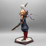 Demon Slayer Hashira Tengen Uzui Action Figure | Sound Hashira PVC Collectible Statue with Display Base