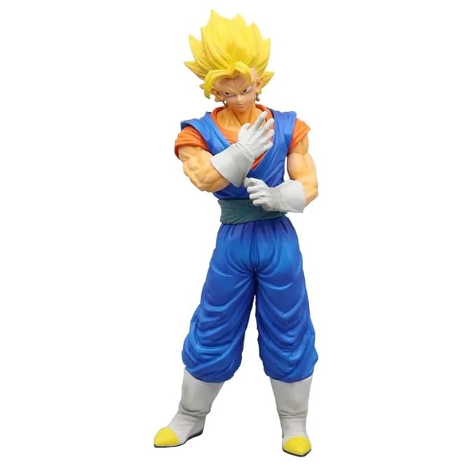 Super Saiyan Vegito Action Figure – Big 32cm | Premium Ball Z Anime Toy Statue | Standing Fighter Pose Figure for Home & Desk Decor for Friends, Kids & Anime Fans
