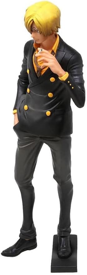 One Piece Sanji Anime Figure – Black Suit Smoking Pose Collectible Statue