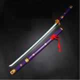 Anime One piece Character Inspired Enma Purple LED Katana Sword | 104 cm Full Size Light-Up Katana | ABS Blade with Wooden Handle