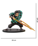 Demon Slayer Tanjiro Kamado Hinokami Kagura Figure – Sun Breathing Fire Effect Statue