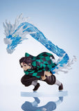 Demon Slayer: Kimetsu no Yaiba Tanjiro Kamado Anime  Action Figure with Blue Water Effect – PVC Collectible Statue with Stand (16.5 cm)
