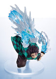 Demon Slayer: Kimetsu no Yaiba Tanjiro Kamado Anime  Action Figure with Blue Water Effect – PVC Collectible Statue with Stand (16.5 cm)