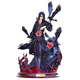 Itachi Uchiha Crow Statue | Naruto Shippuden Akatsuki Anime Collectible Figure | Premium Display Figurine