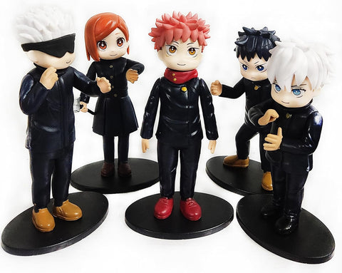 Large Jujutsu Kaisen Action Figures | Gojo Yuji Megumi Sukuna Characters Jujutsu Kaisen Action Figure Set of 5 | 17 Cm Anime Action Figure Toys Best for Gifts/Decor