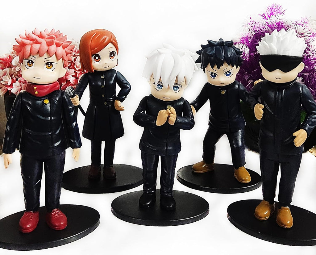 Large Jujutsu Kaisen Action Figures | Gojo Yuji Megumi Sukuna Characters Jujutsu Kaisen Action Figure Set of 5 | 17 Cm Anime Action Figure Toys Best for Gifts/Decor