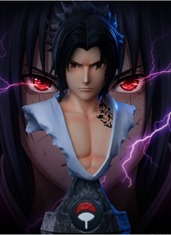 The Shadow of the Uchiha: A Sasuke Bust Masterpiece- 16cm Collection Inspire From Naruto Shippuden