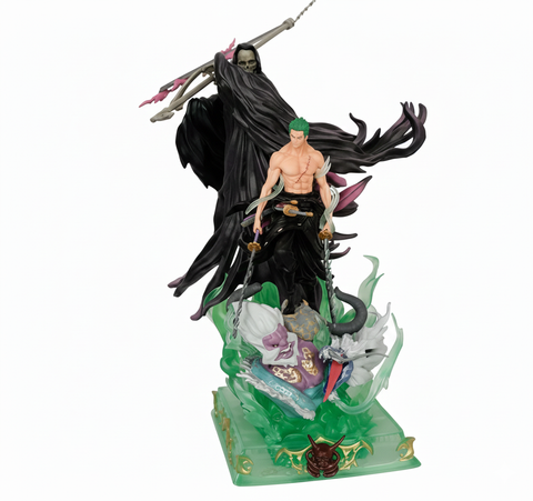 Roronoa Zoro vs Death God – Premium One Piece PVC Statue (26cm)