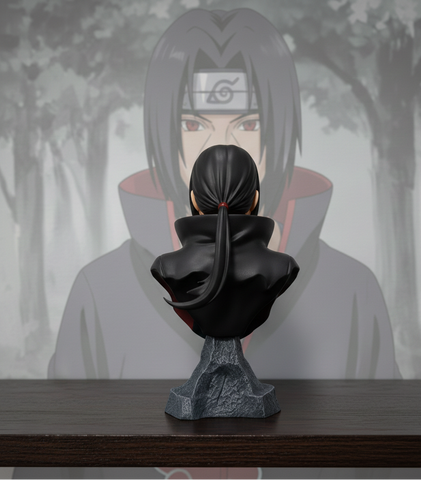 New Extended Anime Uchiha Itachi Bust Statue | Akatsuki Naruto Anime Collectible Figure