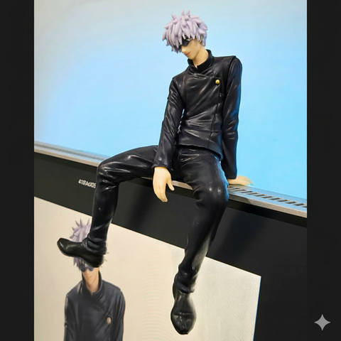 Gojo Satoru Sitting Pose PVC Statue – Jujutsu Kaisen Anime Collectible