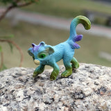 Oenux Original Genuine Fairy Tale Fly Wing Horse Elves Elf Mythical Rainbow Pegasus Action Figures Animal Model Kids Toy Gift