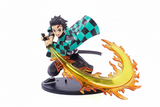 Demon Slayer Tanjiro Kamado Hinokami Kagura Figure – Sun Breathing Fire Effect Statue
