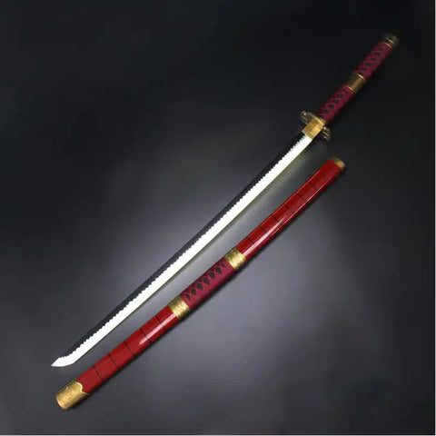 Anime One piece Zoro-Sandai Kitetsu Enma Katana - LED Neon Wooden Sword 104cm