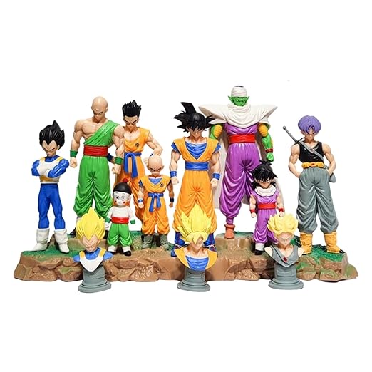 DBZ 9pcs Set With Base 21.5cm Figure (Blister+Box)