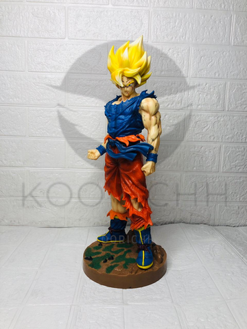 Dragon Ball Z Super Saiyan Goku 43cm Height Anime Action Figure | PVC Collectible Cartoon Character Statue Toy | DBZ Figurine for Kids Boys | Home Decor Gift