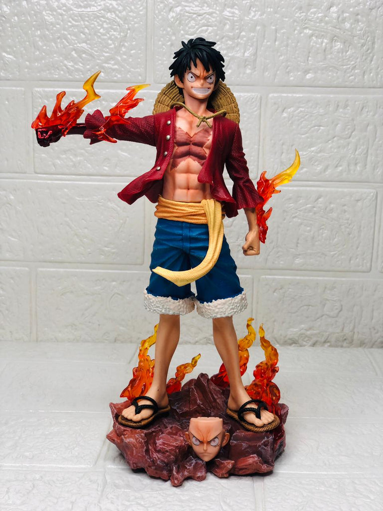 One piece Luffy Flame Edition Action Figure 26cm | One Piece Anime Collectible Toy